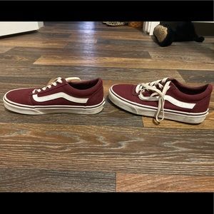 Burgundy Vans